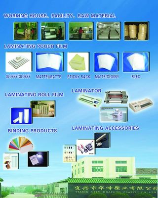 A3 A4 Size  80mic 100mic 125mic Gloss PET  laminating pouches lamination pouches