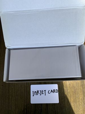 WHITE BLANK PVC INKJET PVC ID/I'D CARD 0.45MM/450MIC 0.60MM/600MIC FOR  Epson & Canon inkjet printer from China