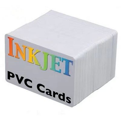 HIGH QUALITY WHITE BLANK PVC INKJET id CARD INKJET PVC ID CARD   for Epson or Canon inkjet printer from China