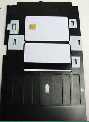 BLANK PVC INKJET PRINTABLE ID PVC Magnetic Strip CARD & 4442 4428 CHIP CARD FOR Epson & Canon inkjet printer from China