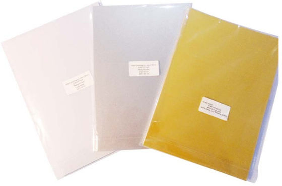 A4 A3 0.15mm 0.30MM Transparent/ white /golden/ silver  Inkjet PVC printable sheets suppliers for plastic ID card