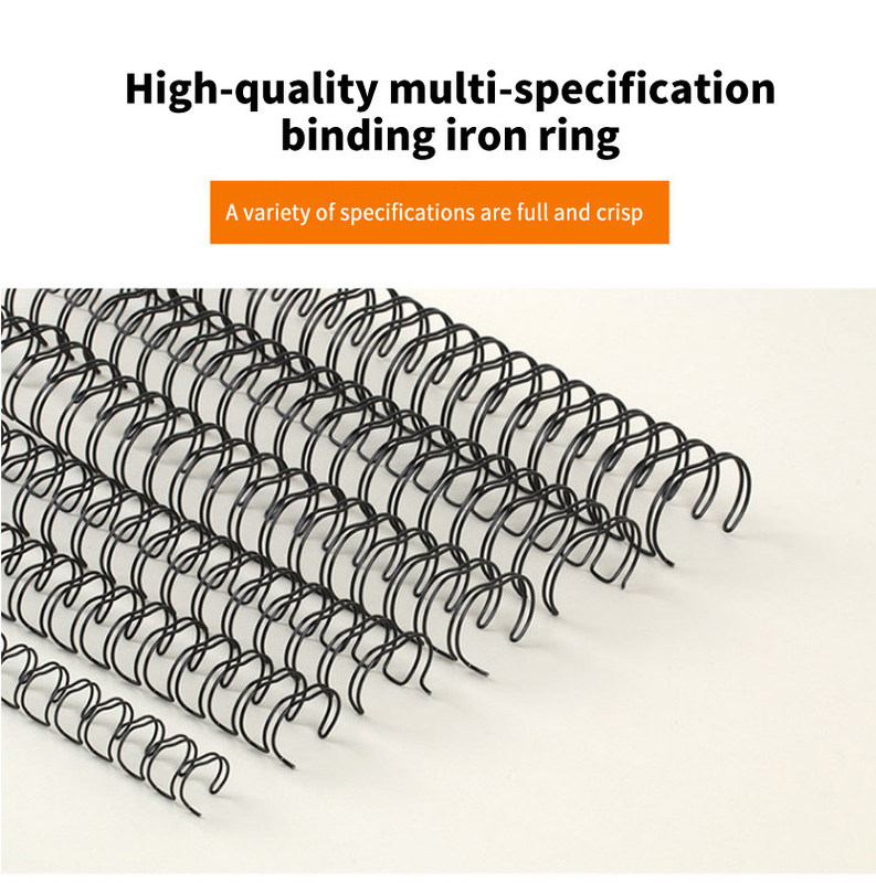 Nylon-Coated double Wire-0 Double Loop Spiral O Double Loop Binding Wire Twin Ring Loop Wire  in spools & Pre cut boxes